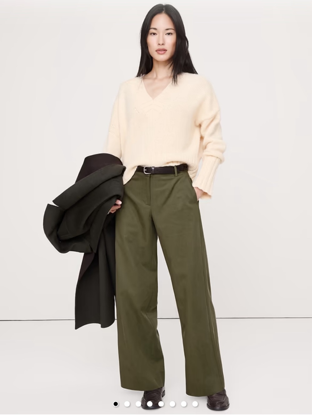 Banana Republic Olive Wide-Leg Men’s Trousers sz XL